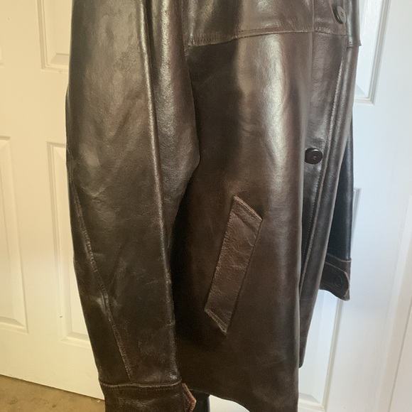Thinsulate GENUINE LEATHER heavy jacket fully lined vintage 80’s - Picture 6 of 16